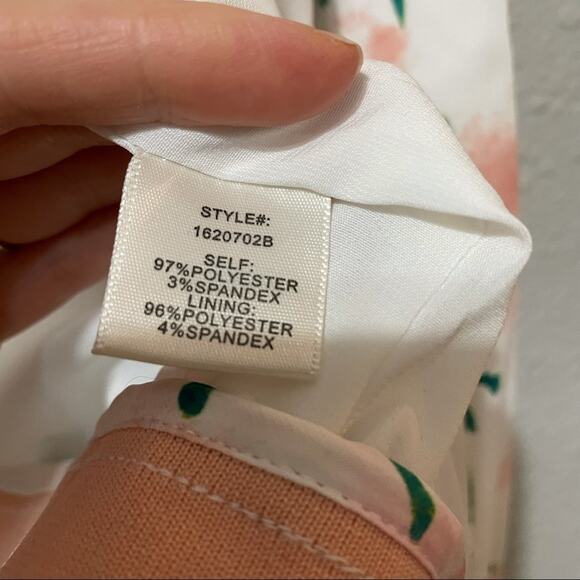 Current Air Open Front Palm Tree Print White & Pink Bomber Jacket Womens S - Picture 6 of 6